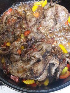 صورة لوصفة كبدة شرايح
