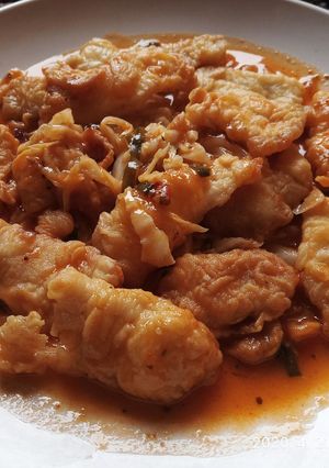 Foto resep Ayam krispi siram saos