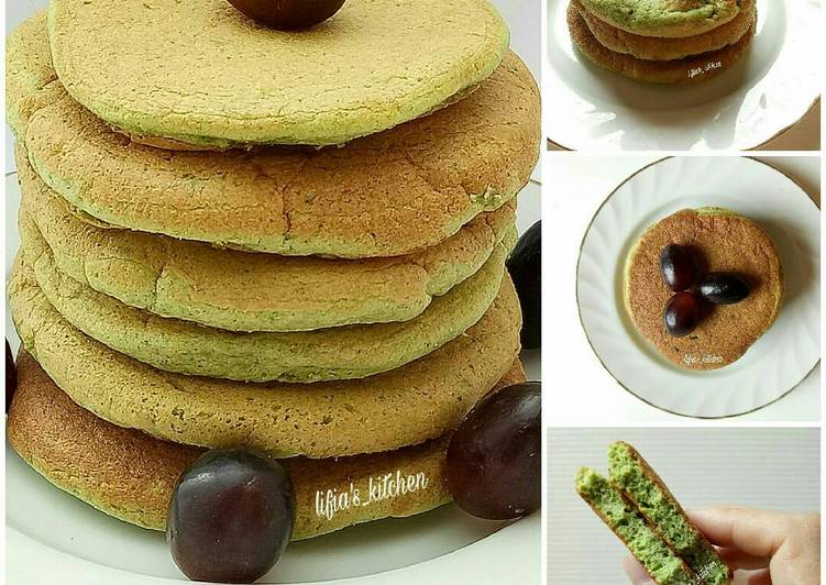 Japanese Matcha Souffle Pancake
