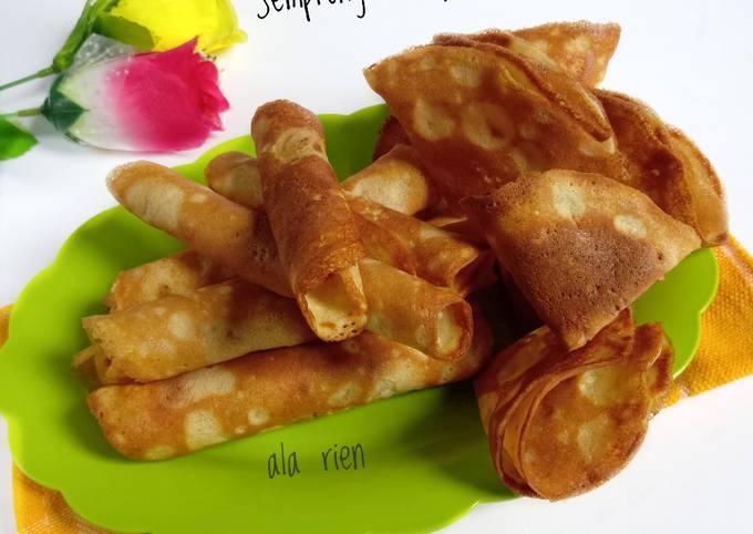 Resep Semprong / Opak Gapit Teflon Anti Gagal