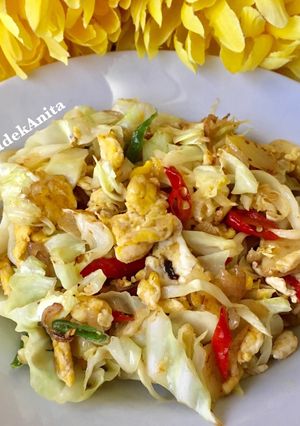 Foto resep Tumis Kubis Telor