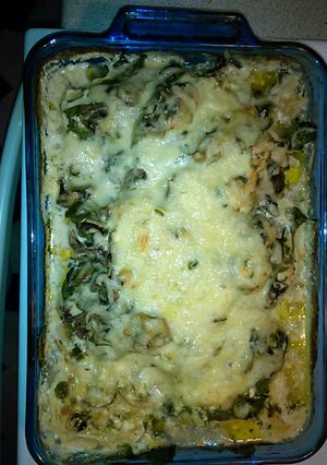 A picture of Mushroom Swiss Chicken.