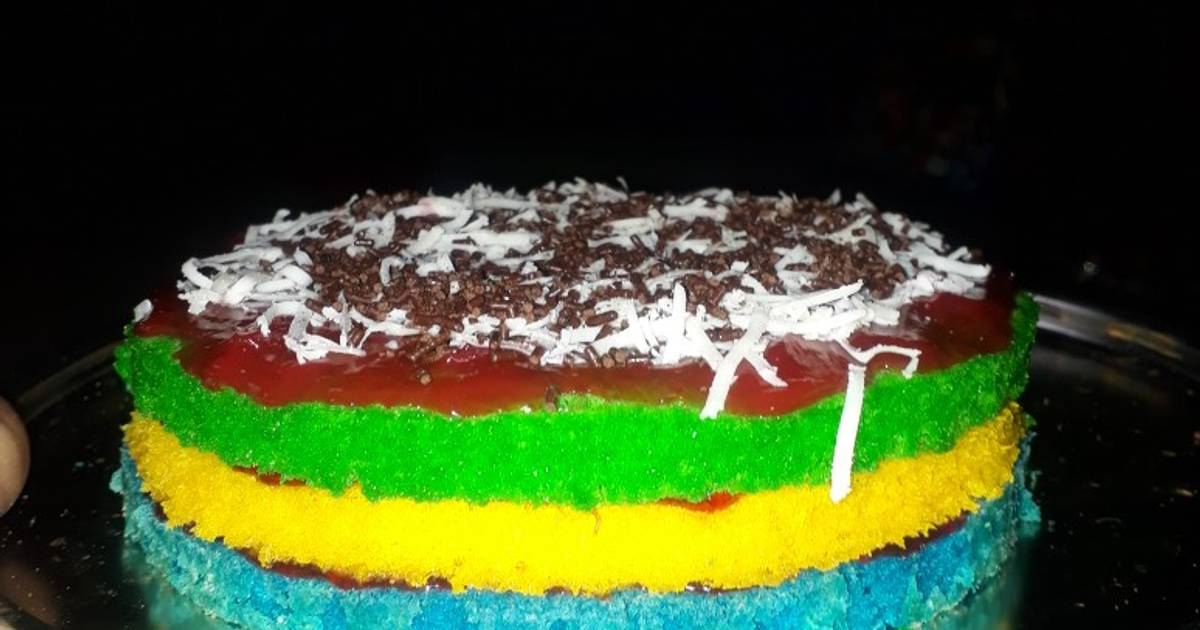 Resep Rainbow Cake Oleh Dapur Ibnu Cookpad