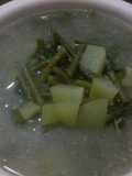 Sayur bobor babu kajang(bayam labu kacang panjang)
