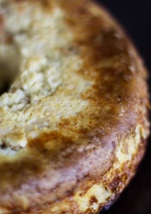 Una foto de Pastel de coliflor y langostinos