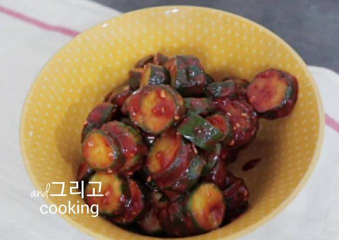 【Korean Side Dish】Cucumber Kimchi