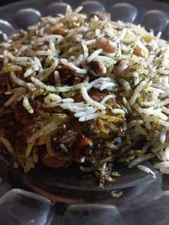 عکسی از دستور پلو لوبیا چشم بلبلی