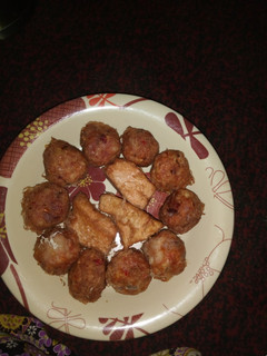 A picture of Yam balls.