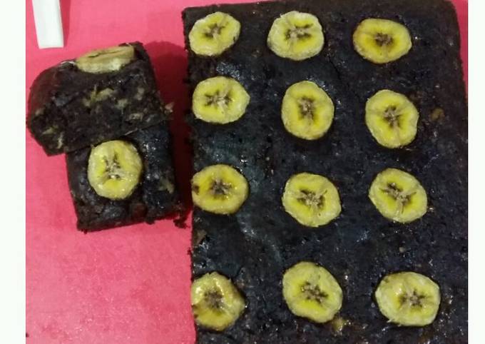 Resep Banana Choco Cake No Mixer simple &amp; moist 👍👍 Anti Gagal