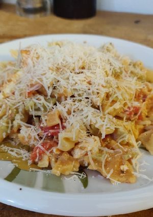 Sült feta pasta recept fotója