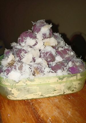 Foto resep Klepon Ubi Ungu Rice Cooker