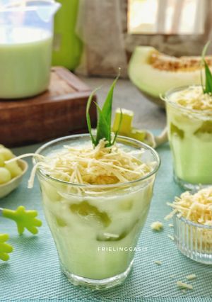 Foto resep Es Buko Pandan Melon Keju