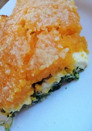 Una foto de Pastel de acelga, calabacín c/Quinoa