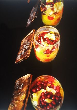 A picture of Fruit Custard.