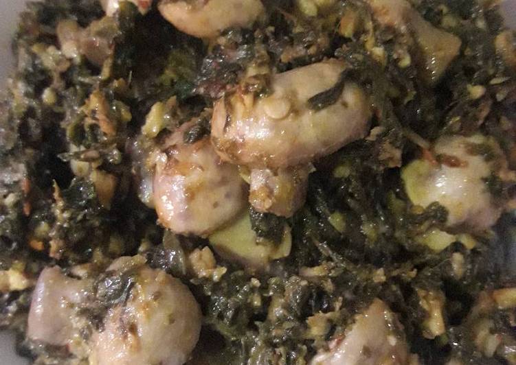 Recipe of Award-winning Palak Mushroom