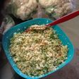 Arroz de coliflor crudivegano