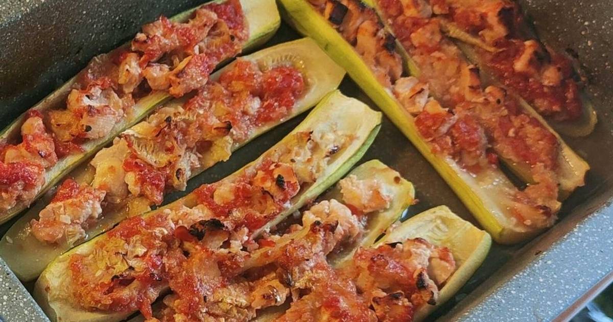 Courgettes farcies au four de Aurélie - Cookpad