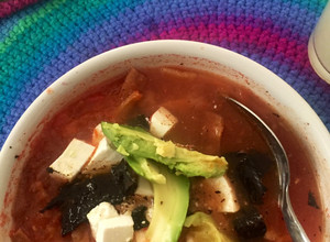 Una foto de Sopa azteca