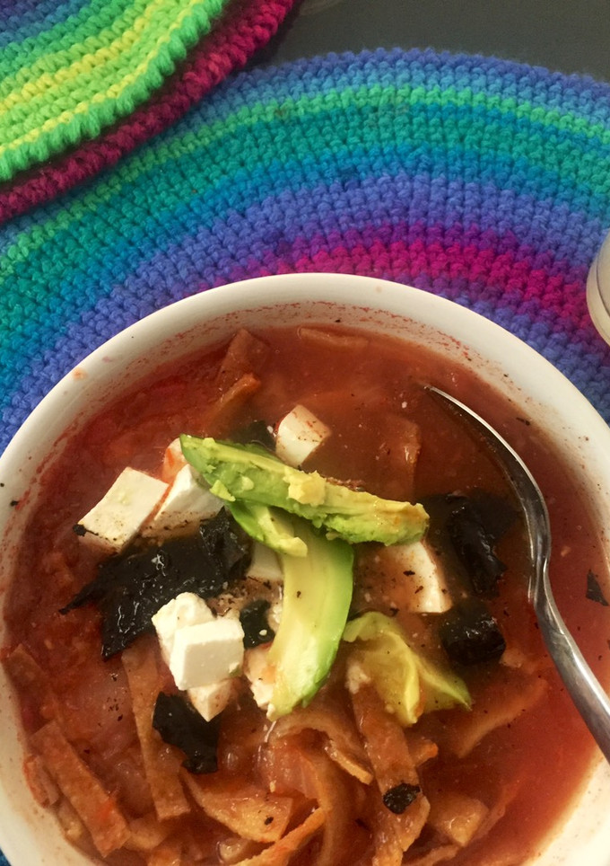 Una foto de Sopa azteca