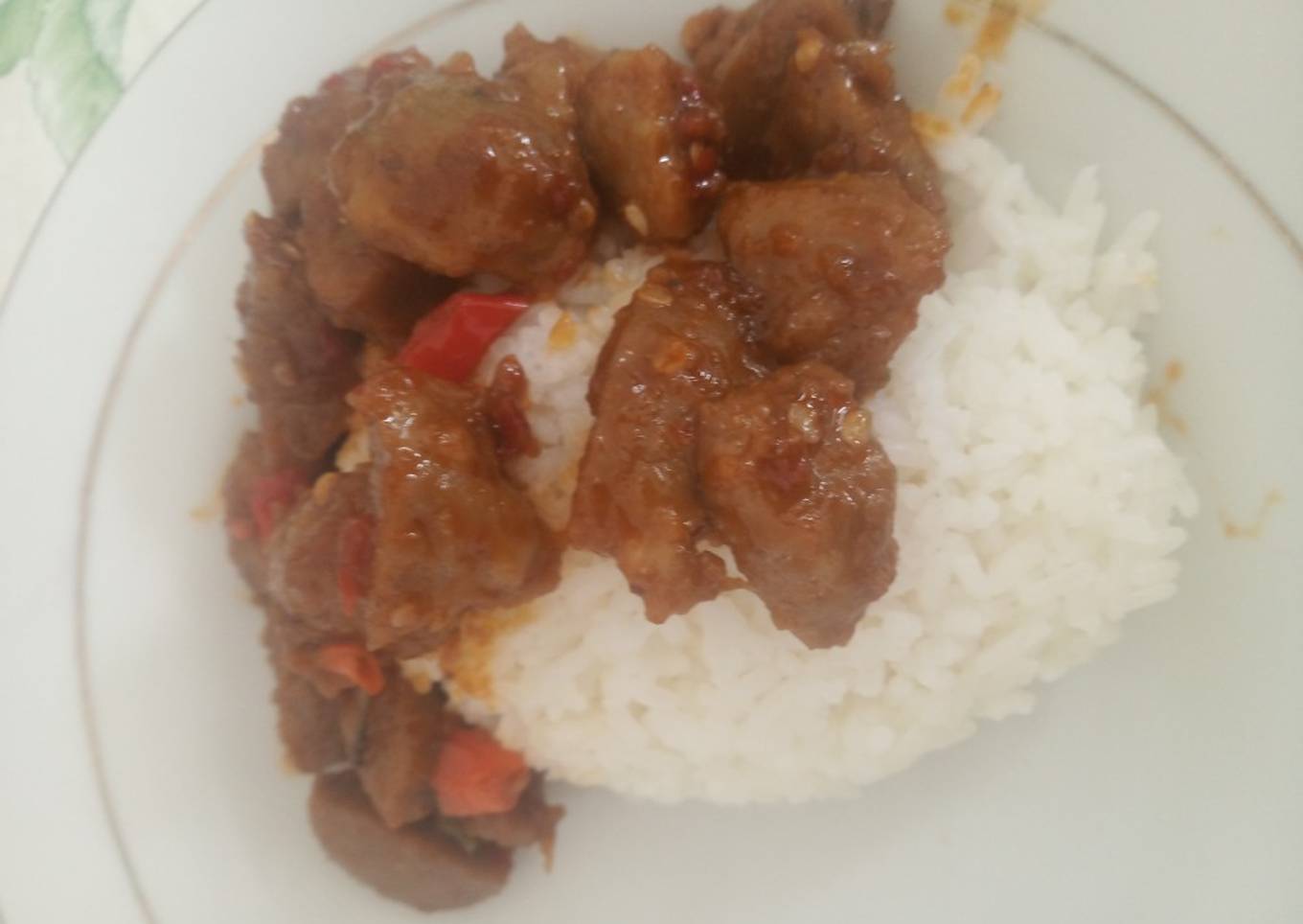 Oseng Baso pedas