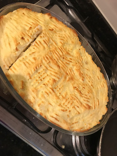 Una foto de Pastel de papas con carne de soya