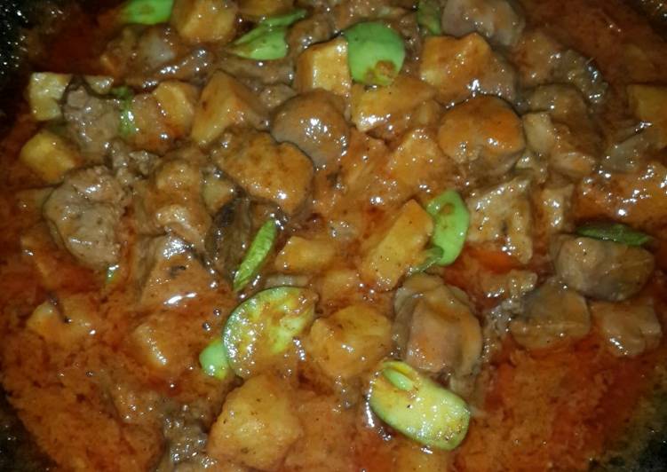 Proses Membuat Gulai ati ampela pete Anti Gagal