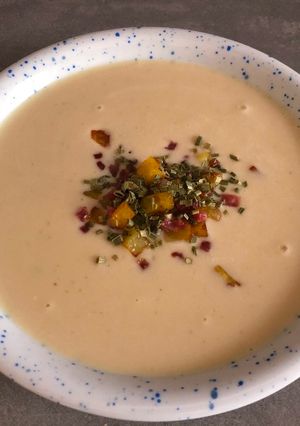 Kartoffelrahmsuppe mit Bacon Rezepthauptbild