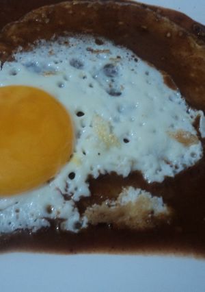 Una foto de Huevo en mole navideño de los romeritos el geras