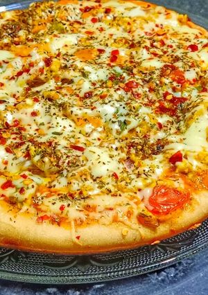 হেলদি ভেজ প্যান পিজ্জা (healthy veg pan pizza recipe in Bengali) রেসিপির প্রধান ছবি