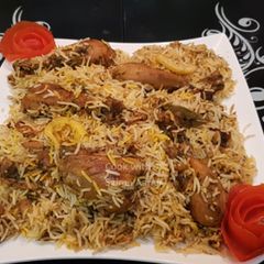 Hyderabadi biryani A picture of Hyderabadi biryani.