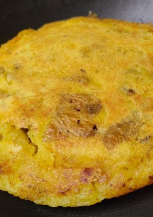Una foto de Arepa🫓de Papa rellena🍳🥔🥩