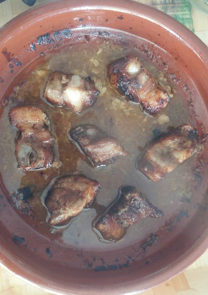 Una foto de Costillas de cerdo con zumo de naranja