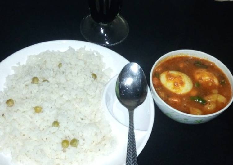 White rice and potatoe stew