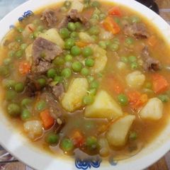 Green peas stew A picture of Green peas stew.