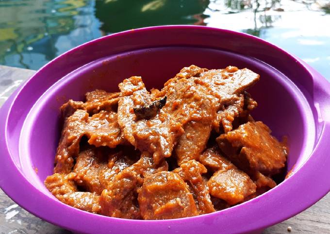 Standar Resep  membuat Rendang Daging Endess yang gurih