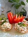 Mini canapés 👩🏻‍🍳🫶🌹❤️con ensaladilla rusa 👩🏻‍🍳😋