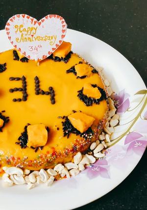 A picture of Mango cake.