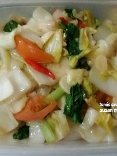 Foto resep Tumis sawi putih