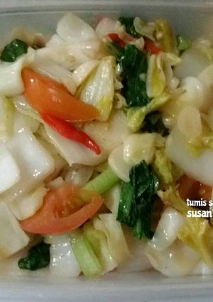 Foto resep Tumis sawi putih