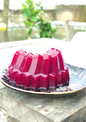 Foto resep Agar-agar buah naga