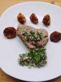 Filete al perejil con papas rústicas