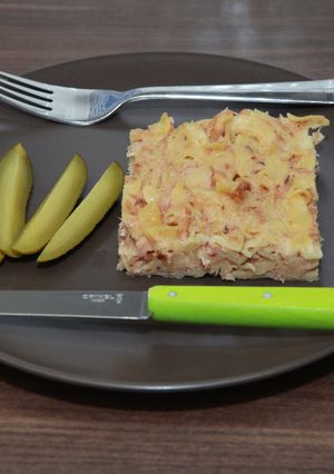 Sonkás kocka recept fotója