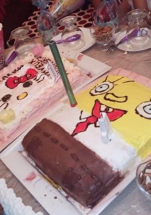 صورة لوصفة مائدة عيد ميلاد ابنائي