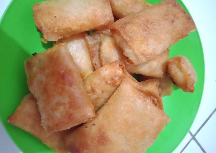 Resep Lumpia goreng isi tahu + sayur Anti Gagal