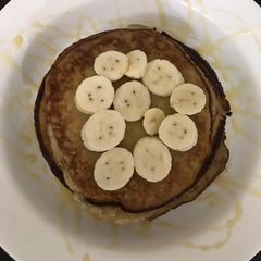 A picture of Oats Banana Honey Pancakes.