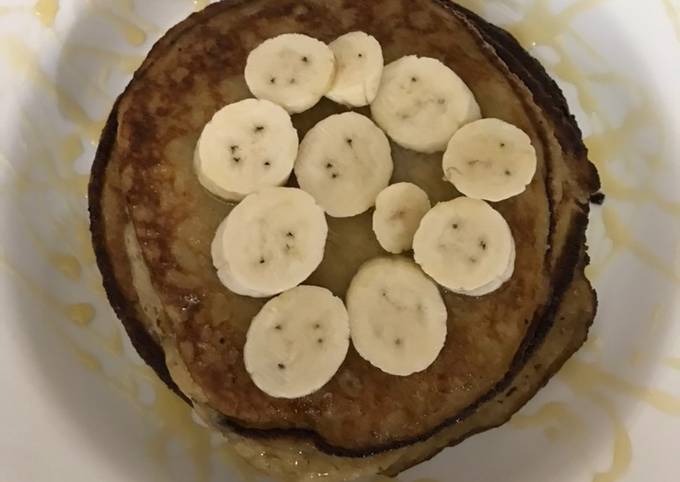Oats Banana Honey Pancakes Recipe