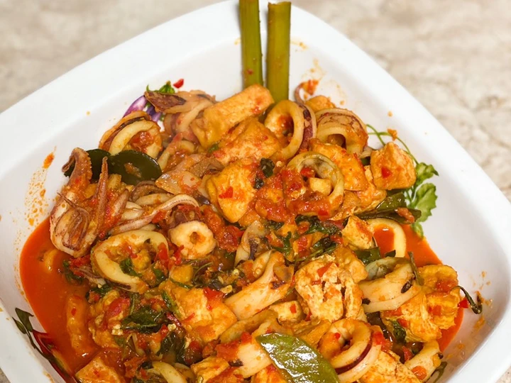 Cara Mudah Menyiapkan Resep Cumi Tahu Rica-rica Kemangi yang  Bikin Ketagihan Anti Ribet, Mantap