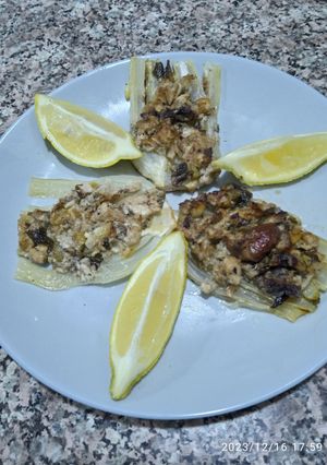 Une photo de Fenouil au four farcie sardines
