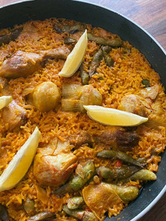 A picture of Spanish Rice (Paella).