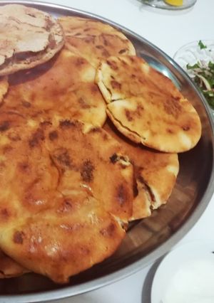 صورة لوصفة طريقة عمل العرايس بلحمه في الفرن